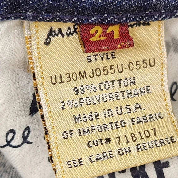 7 For All Mankind A Pocket Low Rise Boot Cut Denim Jeans 27 Long. - Picture 13 of 13